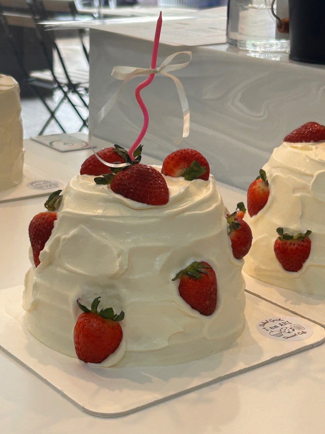Mod Sytle Cake Strawberry cake_Dome sytle (C) | I am ARI Dessert Cafe